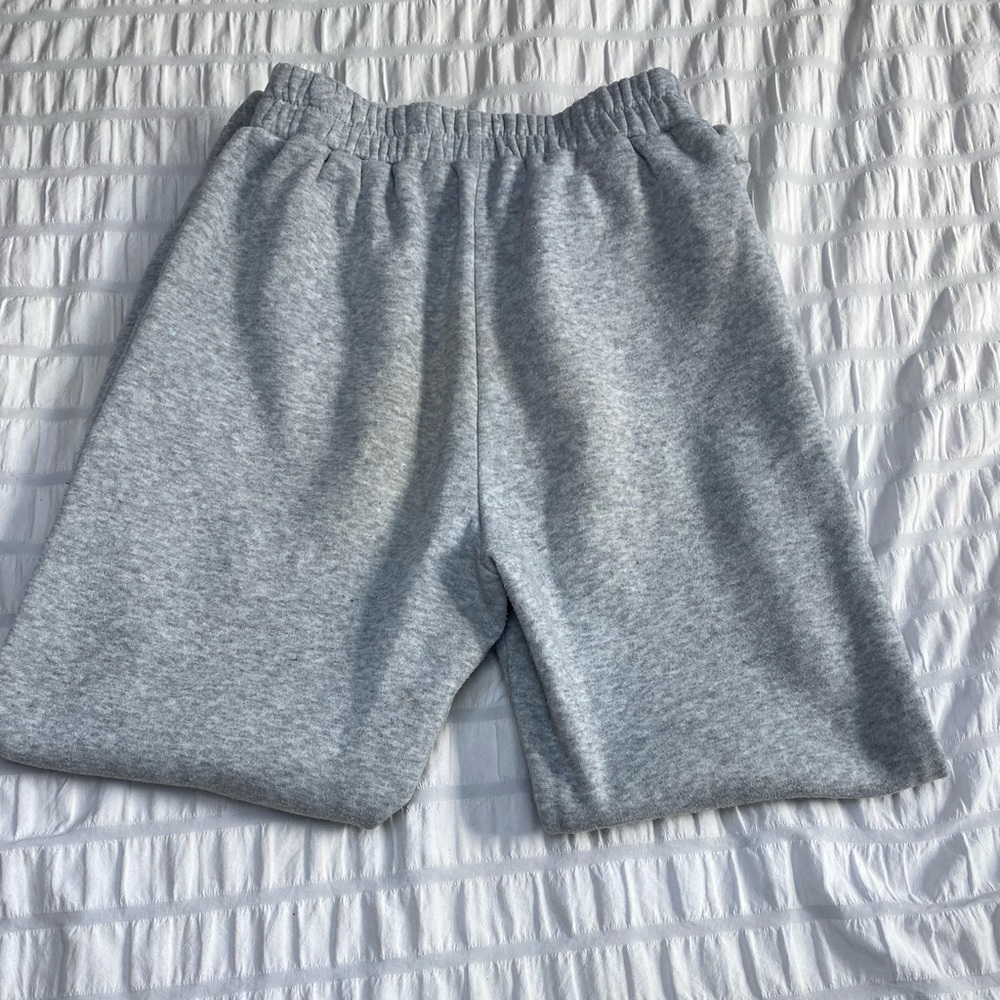 Gray sweatpants